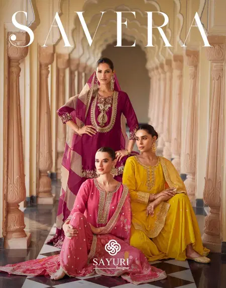Savera By Sayuri Silk Embroidery Best Readymade Suits Wholesale Shop In Surat
